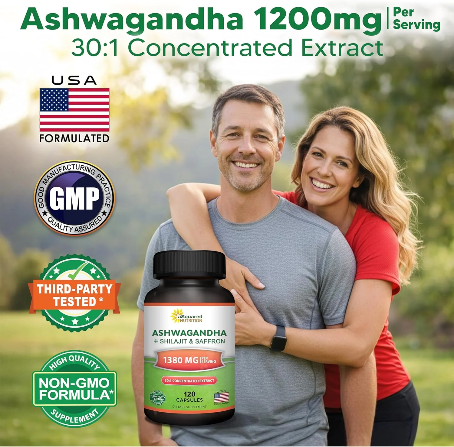 Official aSquared Ashwagandha quality and formulation image